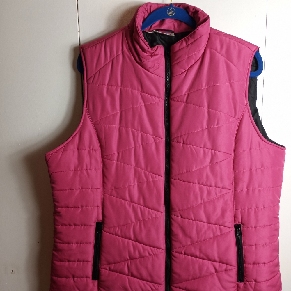 OSO Casual Pink Quilted Vest